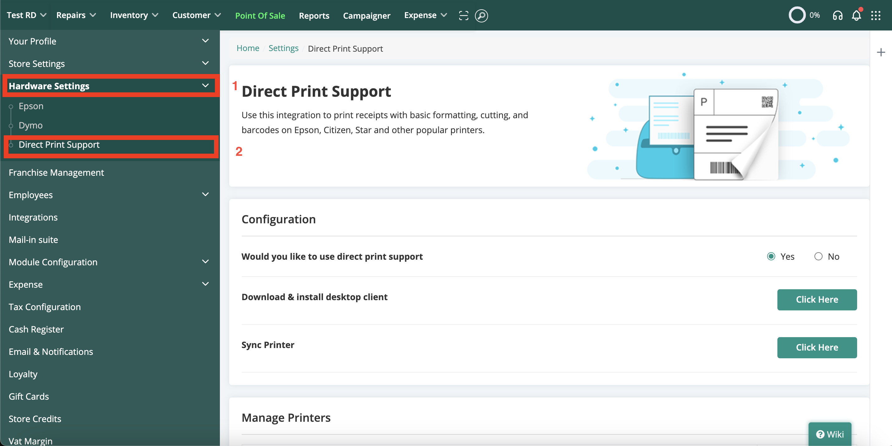 Cash Drawer RepairDesk Knowledge Base